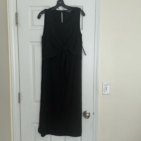 Lulus midi dress with bow tie - Picture 1 of 5